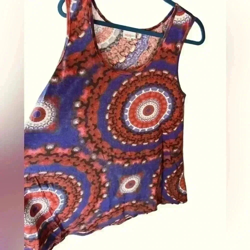 Lularoe 2X perfect swing tie dye tank top  From ex retailer wardrobe. Worn twice